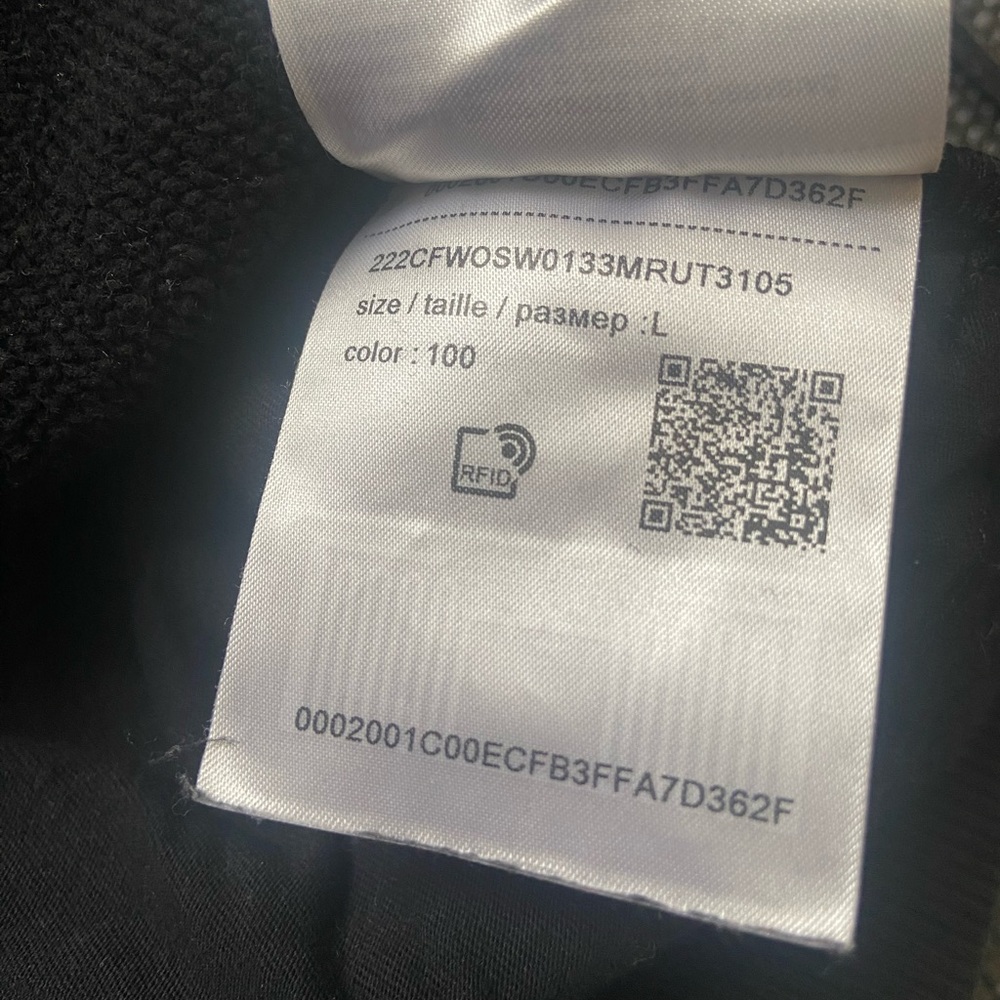 Woolrich Men’s Crew Neck Sweatshirt – Black, Size L - Picture 6 of 7